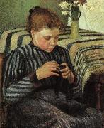 Camille Pissaro, Girl Sewing